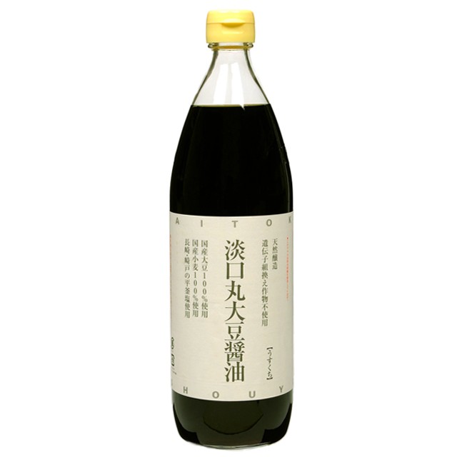 大徳醤油 淡口丸大豆醤油 瓶 900ml×1本の商品画像