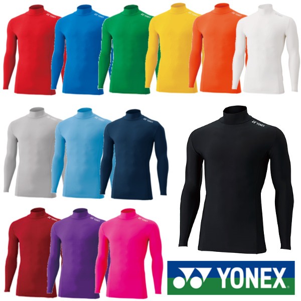 { free shipping }YONEX unisex high‐necked long sleeve shirt STBF1015 Yonex tennis badminton under wear 