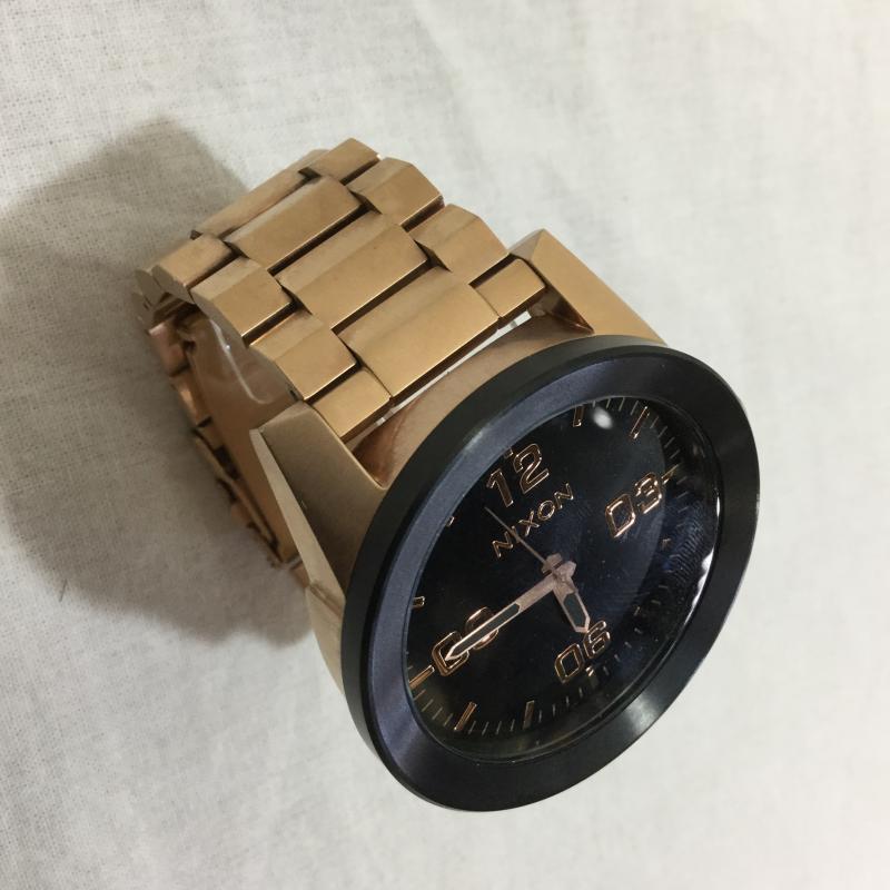 NIXON Nixon analogue ( quartz type ) wristwatch Watch Analog (Quartz) CORPORALko-polaru/ PRIMITIVE / pink gold 10032125