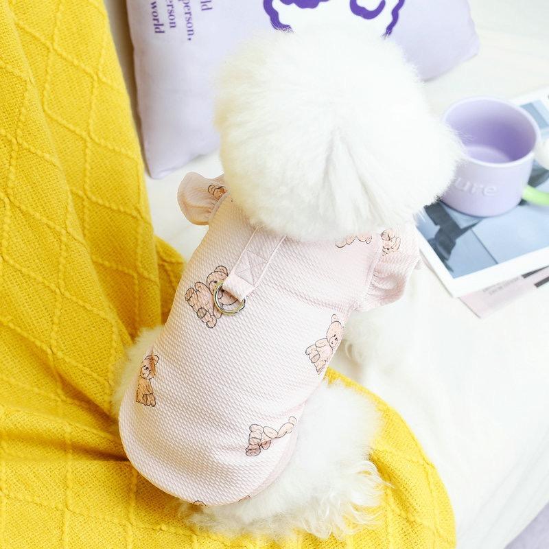  dog spring summer clothing dog Harness wear tank top lovely small size dog dog for dog summer clothing stylish sleeve flifli harness stylish lovely bear pattern two color ...