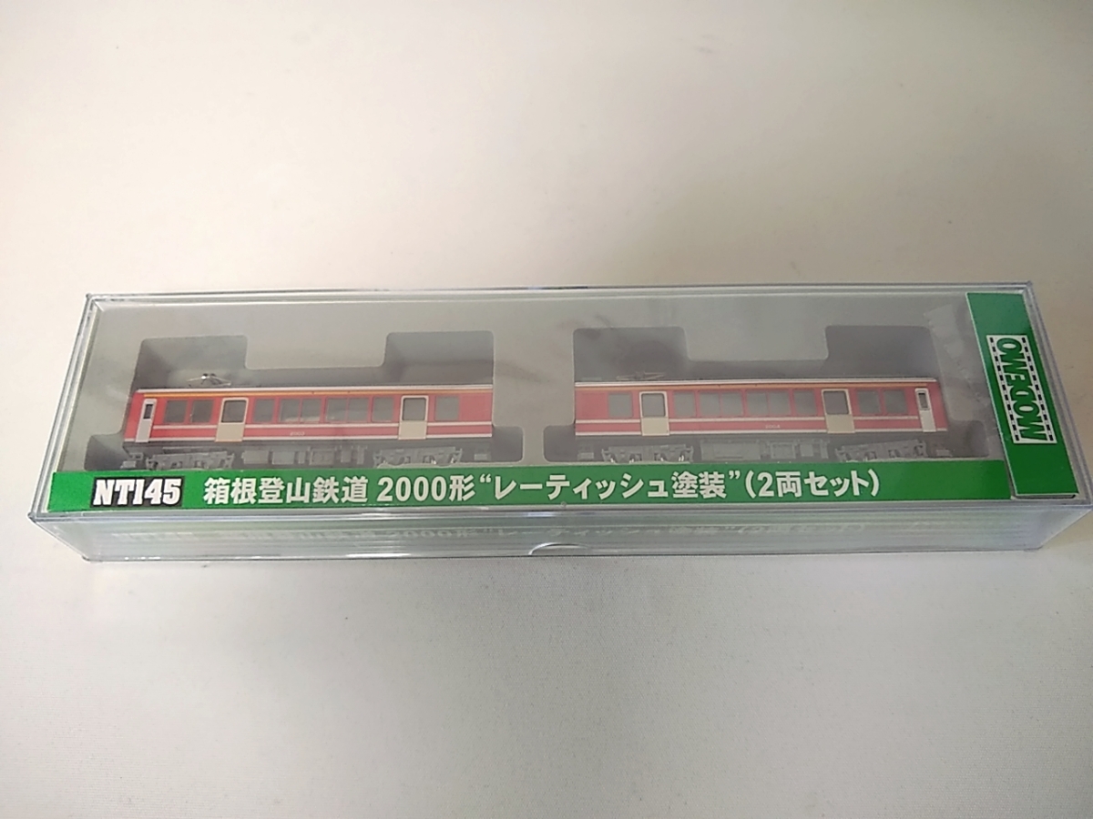 ハセガワ MODEMO 箱根登山鉄道2000形電車（レーティッシュ塗装）2両セット NT145 Nゲージの私鉄、第3セクター車両の商品画像