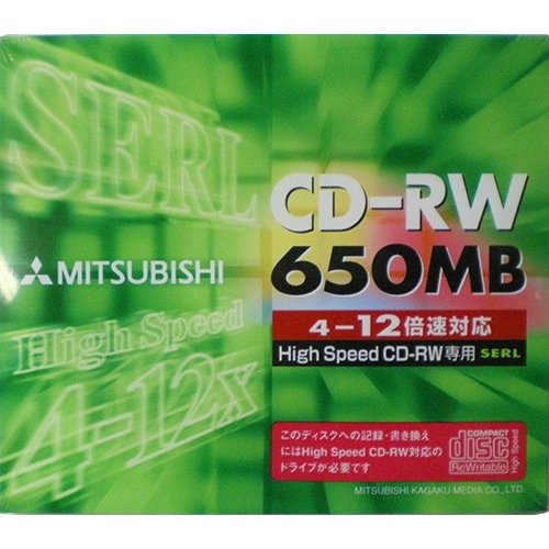 三菱化学メディア データ用CD-RW 12倍速 1枚 SW74EU1 記録用CDメディア（CDーR、CDーRW）の商品画像