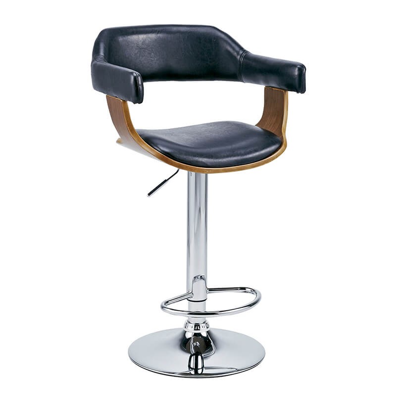 グラシア バーチェア W500×D480×H880～1100×SH610～830mm KNC-J1080 ブラック色の商品画像