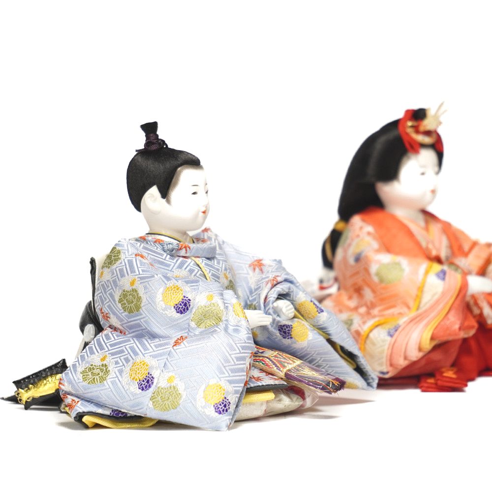 [ doll hinaningyo ] three size ... Kaigaki . flower. circle writing sama . person .. three step storage decoration ( small . pine . work )[233-008]