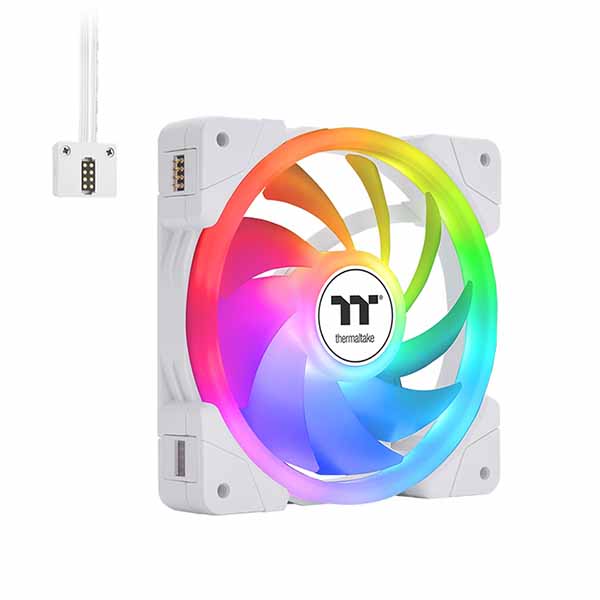 Thermaltake SWAFAN EX12 ARGB PC Cooling Fan White TT Premium Edition 3 Fan Pack съемный вентилятор лезвие .ARGB LED установка 120mm вентилятор x3 белый lCL-F169-PL1