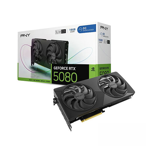 VCG508016DFSXPB1-O ［PNY GeForce RTX 5080 Dual-Fan Slim Overclocked Graphics Card］の商品画像