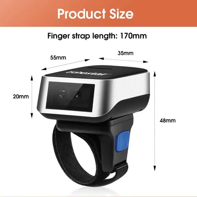 Trohestar-1d/2d barcode scanner, wireless, portable, bar code reader,pdf417,usb,bluetooth interchangeable,wind