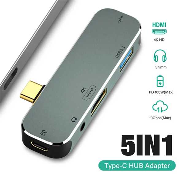 USB hub type C from multi USB 3.0 hub HDMI audio Jack macbook pro for adaptor huawei USB-C 3.1 type c
