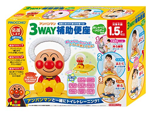 agatsuma Anpanman 3WAY auxiliary toilet seat .....* melody attaching 1 piece (x 1)