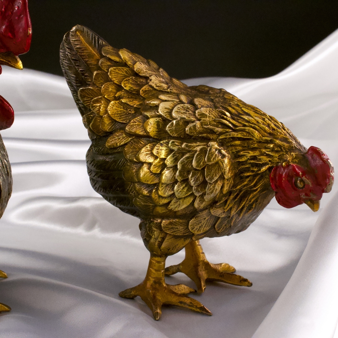 しません ヤフオク 銅製 干支置物 酉 ２羽セット ニワトリ 鶏 コケ しません Shineray Com Br