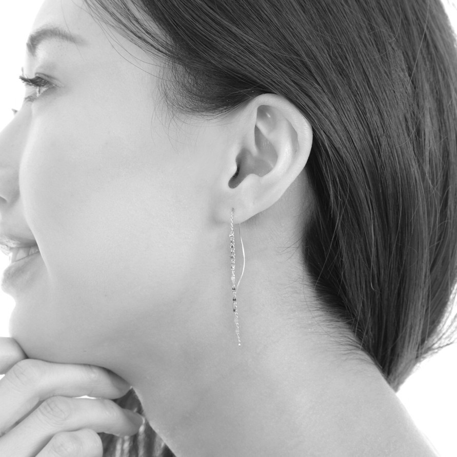 2021特集 片耳 2ホール用 ツイン ピアス 18金イエローゴールド K18YG