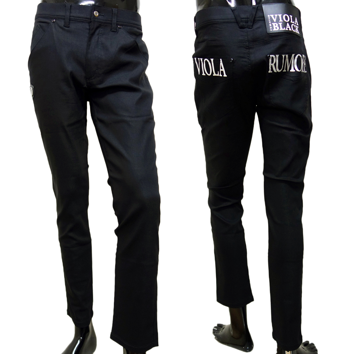  vi Ora viola длинные брюки низ мужской чёрный Y42306
