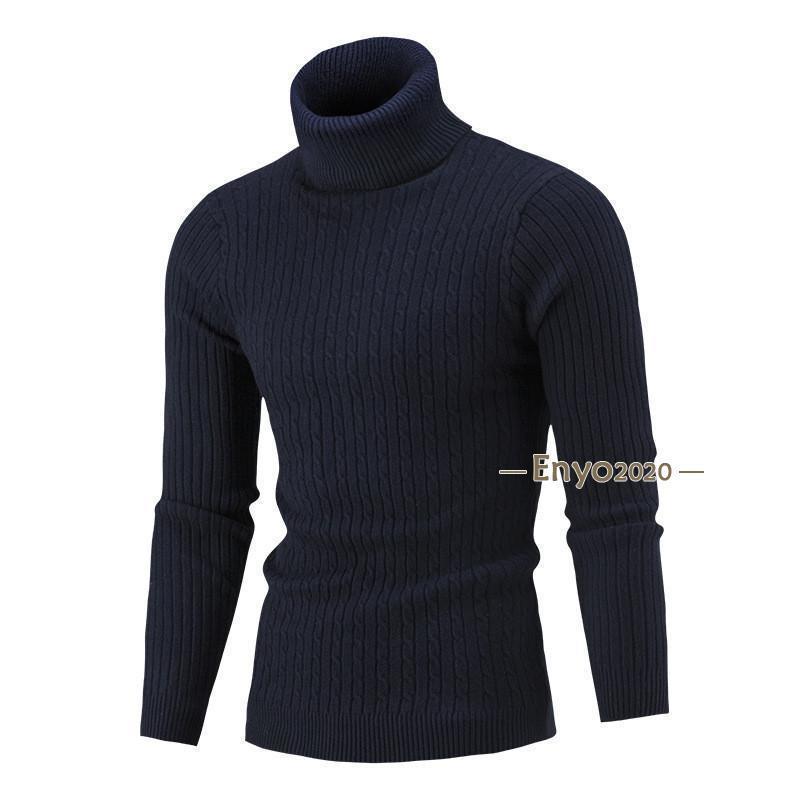  Golf wear knitted sweater men's high‐necked ta-toru neck Golf knitted sweater Golf tops cashmere autumn winter long sleeve man autumn winter sport protection against cold 