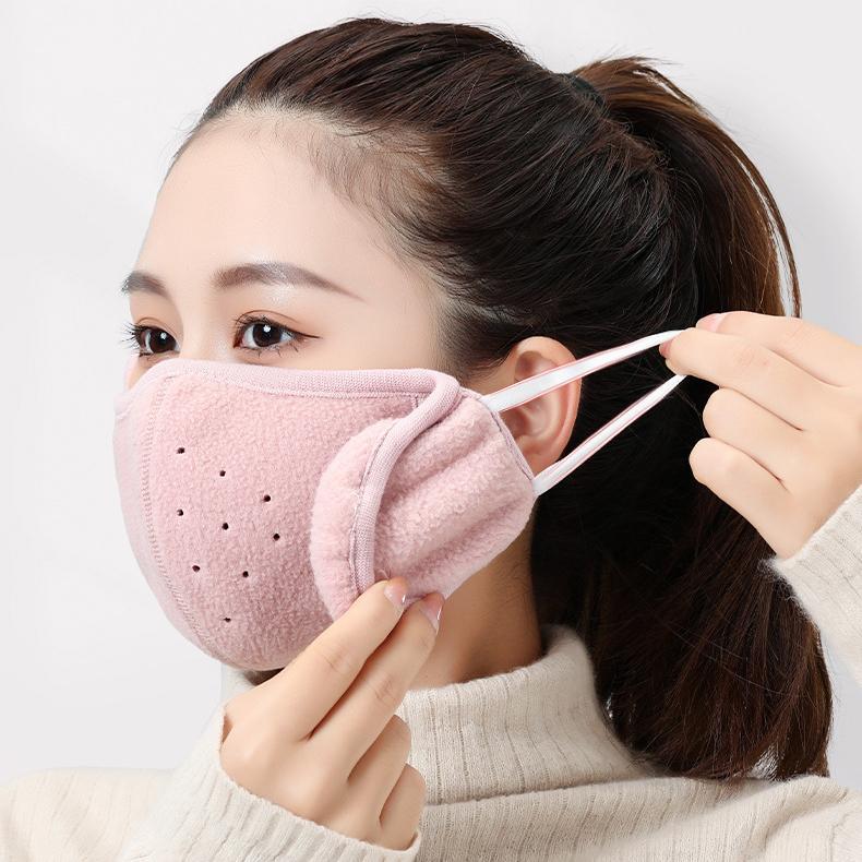  earmuffs mask one body earmuffs lady's men's warm warm protection against cold measures warmer going to school commuting man and woman use man woman plain single color 