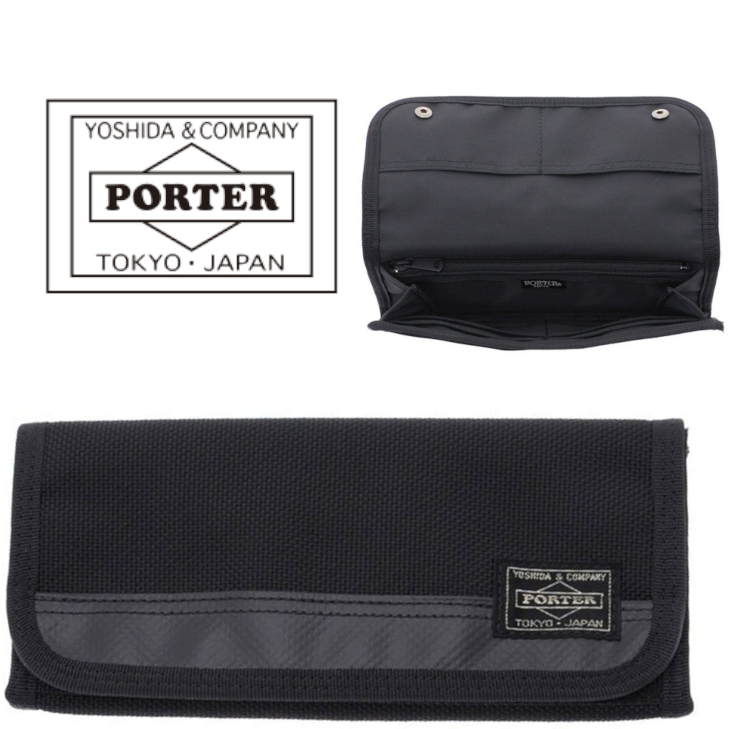 吉田カバン HEAT LONG WALLET 703-07975 （ブラック） PORTER HEAT（PORTER） メンズ長財布の商品画像