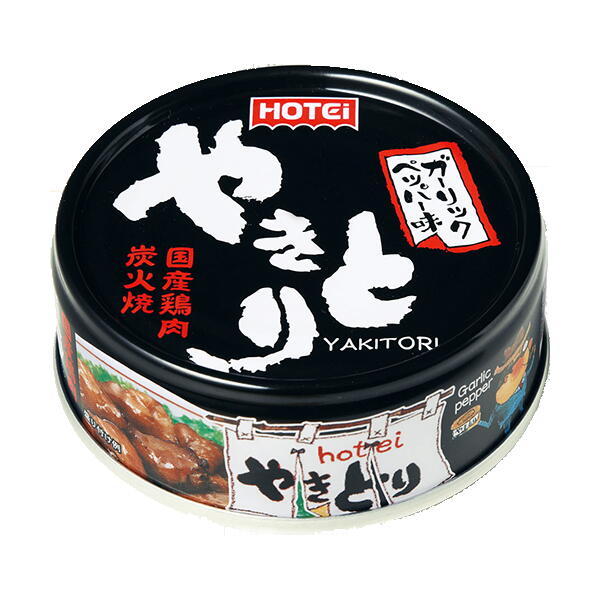 HOTEi ホテイフーズ やきとり ガーリックペッパー味 75g×1缶 缶詰の商品画像