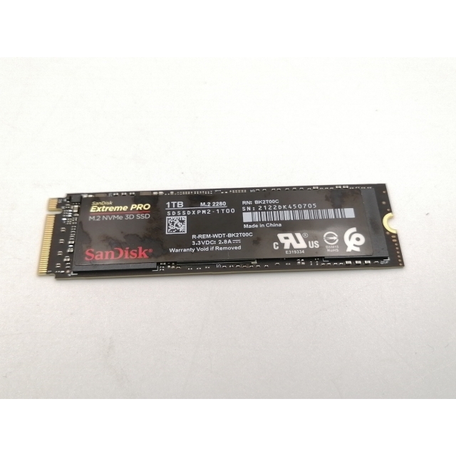 SDSSDXPM2-1T00-J25 ［Extreme PRO M.2 Type2280 NVMe 1TB］