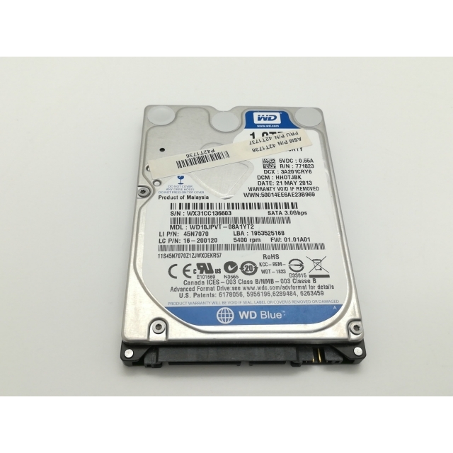 Western Digital WD Scorpio Blue 1TB （WD10JPVT） WD Scorpio Blue