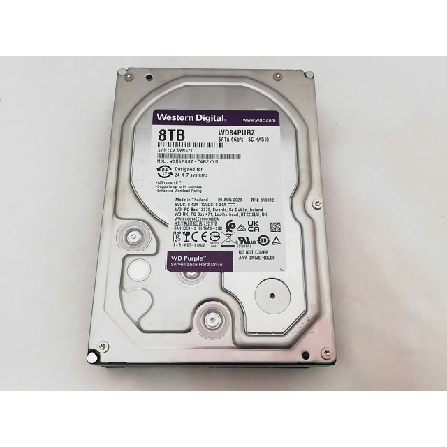 内蔵型ハードディスクドライブ WD PURPLE HDD 8TB Amazon.com: Western Digital 8TB WD Purple Surveillance