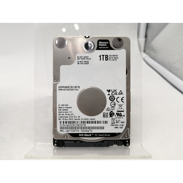 Western Digital WD10SPSX ［WD Black 2.5インチ 1TB］ WD Black 内蔵