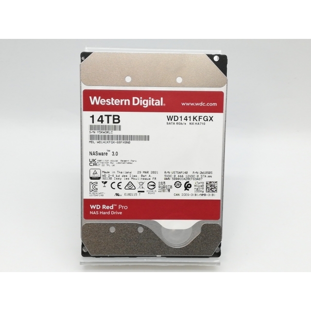Western Digital WD141KFGX ［WD Red Pro 14TB］ WD Red Pro 内蔵型