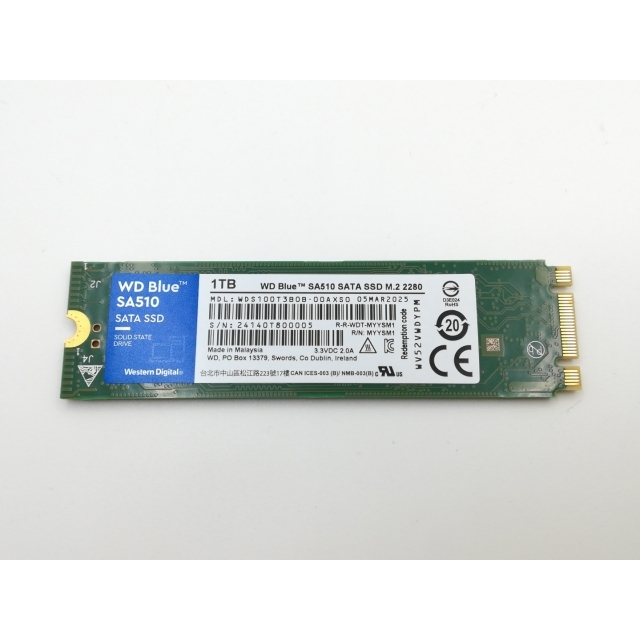 WDS100T3B0B ［WD Blue SA510 M.2 Type2280 SATA 1TB］の商品画像