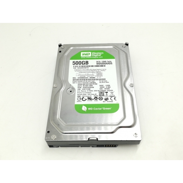 Western Digital WD5000AADS [WD Green 500GB 500GBプラッタ] WD Green 内蔵型 ...