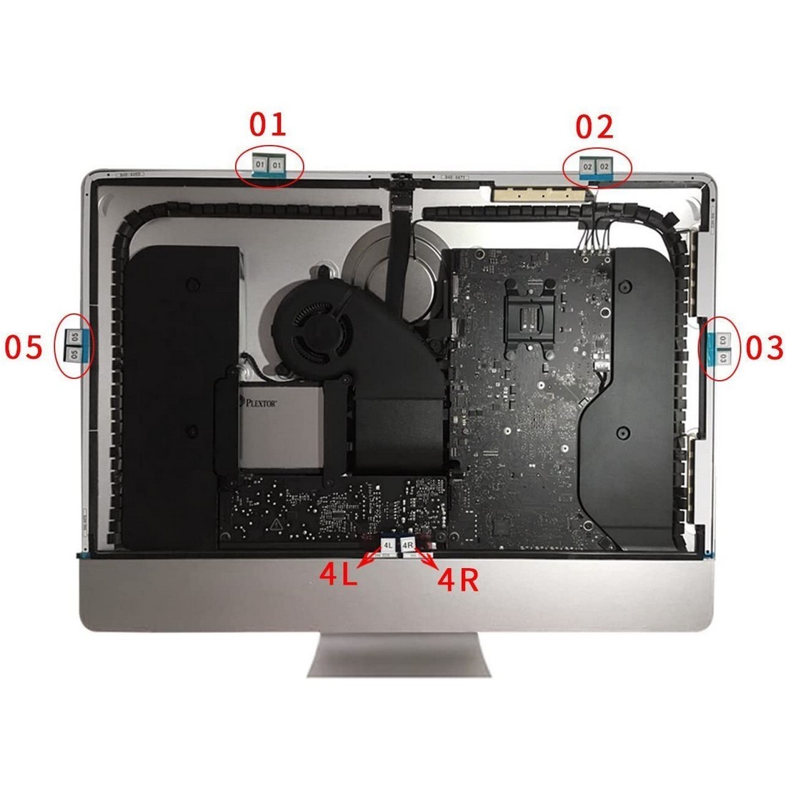 JANRI for exchange LCD display adhesive tape repair kit strip Apple iMac 21.5 -inch A1418