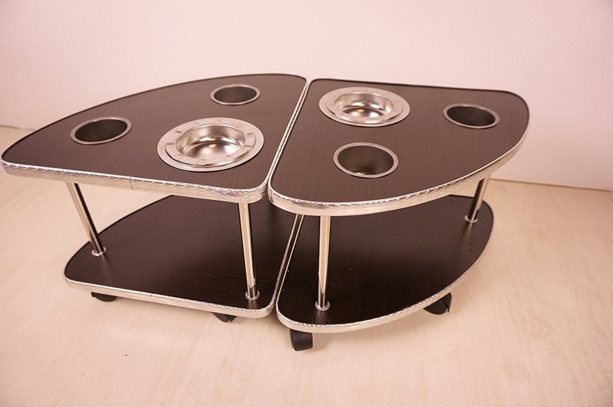[ free shipping ] full automation mah-jong table optimum low table exclusive use side table 2 legs set ashtray * drink holder *. house * roasting bird Mark attaching MJ-REVO series 