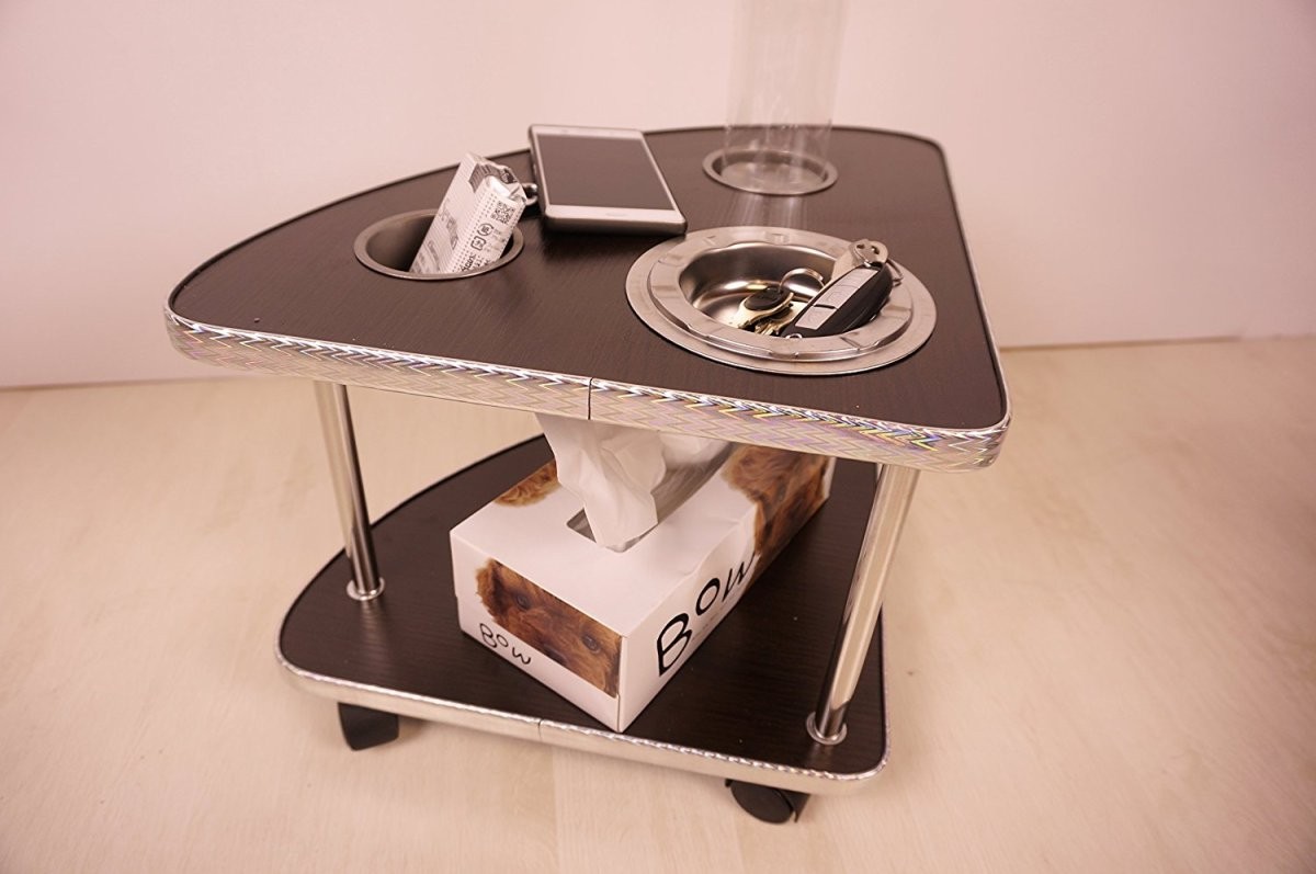 [ free shipping ] full automation mah-jong table optimum low table exclusive use side table 2 legs set ashtray * drink holder *. house * roasting bird Mark attaching MJ-REVO series 