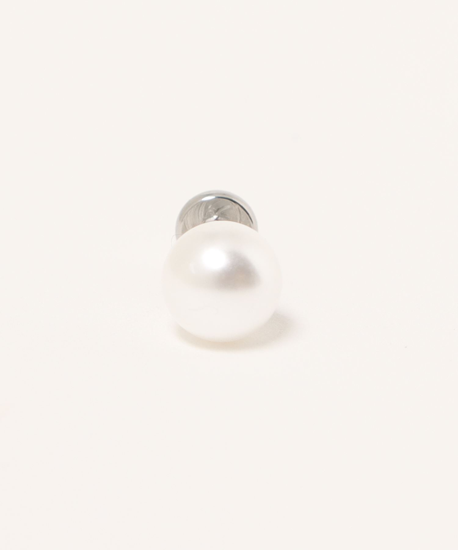 6 millimeter pearl 14G body pierce Os accessory [ metal allergy correspondence ]