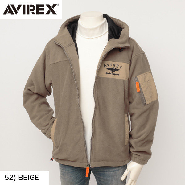 AVIREX Avirex флис полный Zip f-ti Parker 6122148 Varsity Logo Fleece Hoodie полиэстер 100%