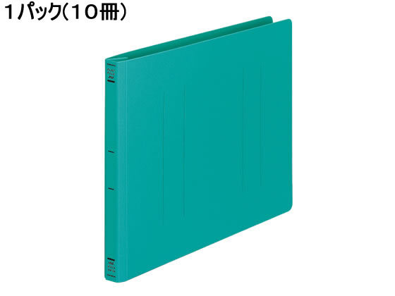 フラットファイルPP A4横 （緑） 10冊 フ-H15Gの商品画像