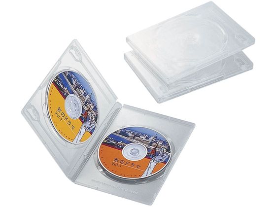 [ ваш заказ ] Elecom DVD высокий кейс двусторонний место хранения 3 листов упаковка прозрачный CCD-DVD04CR