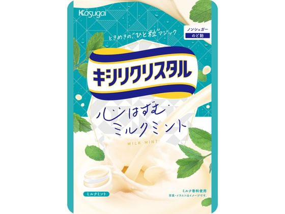 Kasugai kasugai キシリクリスタル ミルクミントのど飴 63g×1袋 キシリクリスタル 飴、ソフトキャンディの商品画像