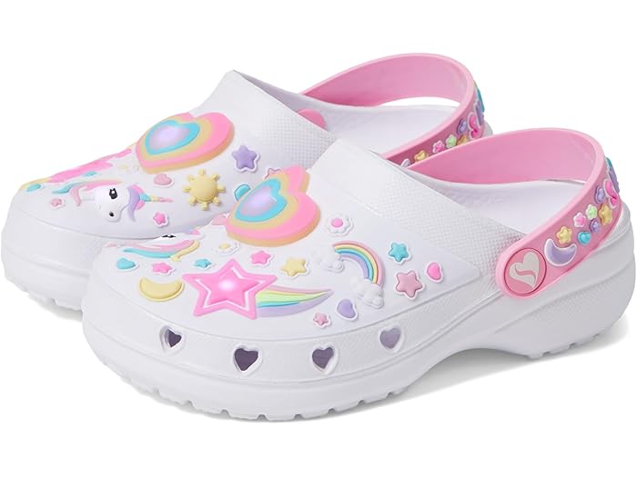( посылать за ) Skechers спортивные туфли Kids девушки Heart коричневый -ma-- ошибка ga- Lee SKECHERS KIDS girls Heart Charmer - Miss Girly White/Multi