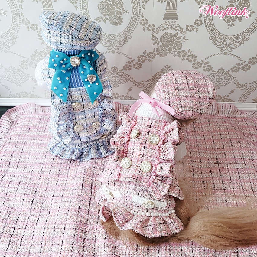 SPRING TWEED BLANKET WOOFLINKu-f ссылка многоцелевой роскошь твид домашнее животное собака сопутствующие товары собака для bed коврик одеяло маленький размер собака средний собака 