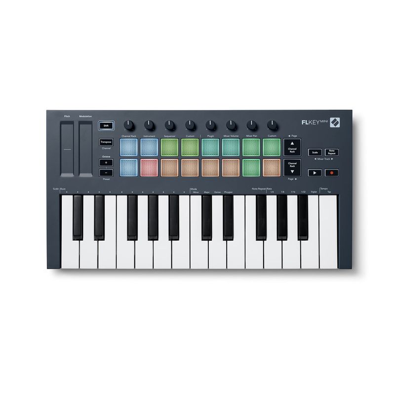 novation FLkey Mini USB MIDI клавиатура 25 клавиатура Mini клавиатура 