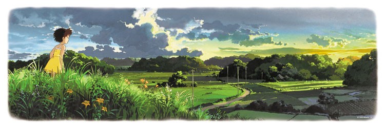 エンスカイ ジグソーパズル スタジオジブリ背景美術シリーズ となりのトトロ 夕暮れ 950ピース 34x102cm 950-201 ジグソーパズルの商品画像