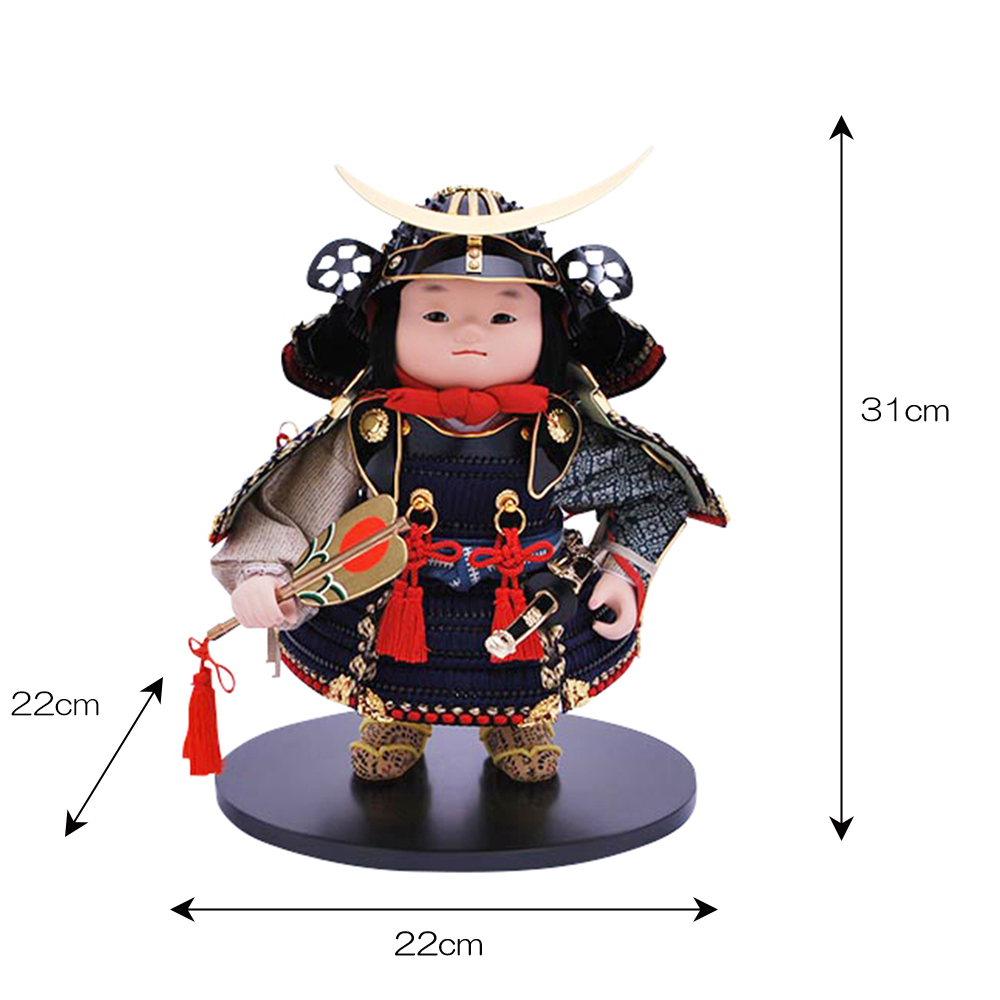  Boys' May Festival dolls . one light 5 month doll celebration large . decoration . decoration date .. trunk circle armour navy blue color . lovely good-looking compact .. flag 