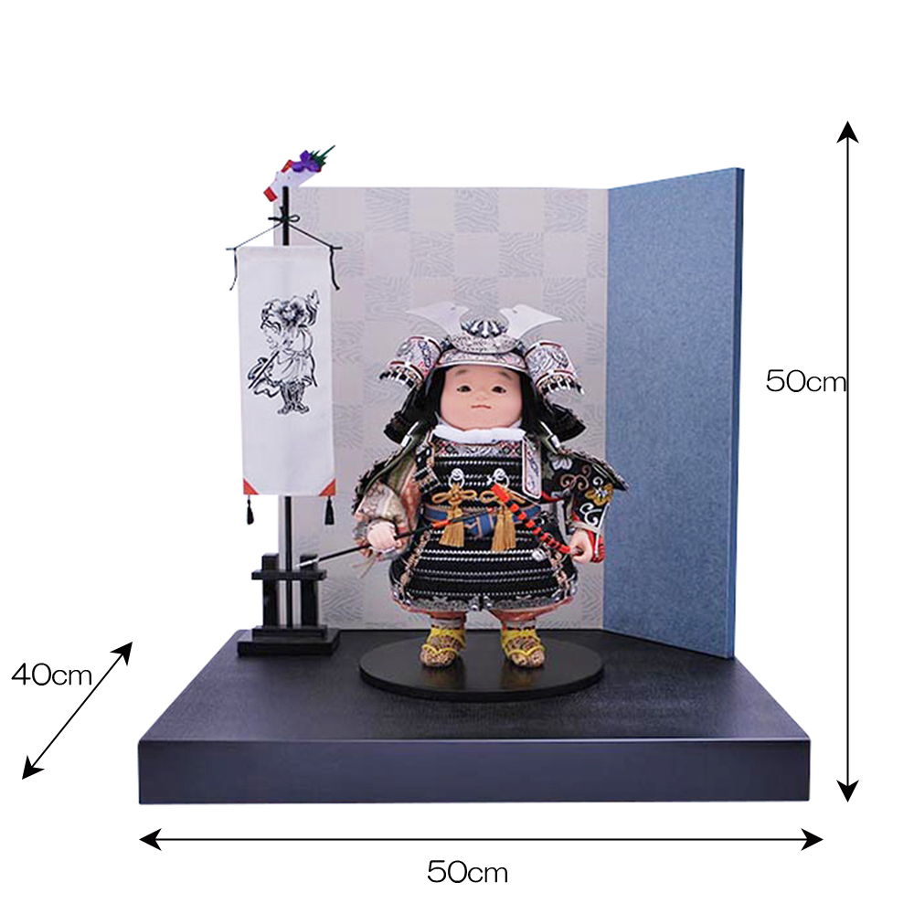  Boys' May Festival dolls . one light 5 month doll celebration large . decoration . decoration .... silver black small . black thread . silver .. lovely good-looking compact .. flag 