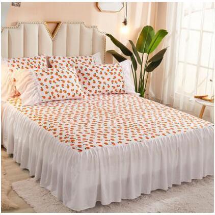  bed skirt single goods bedding pretty single sheet cover bedcover bed skirt race . series soft plain Northern Europe manner bed spread four season circulation 