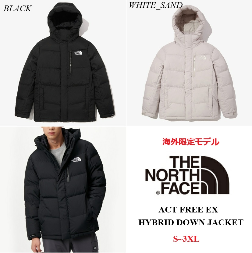  North Face down jacket men's lady's THE NORTH FACE ACT FREE EX HYBRID DOWN JACKET with a hood .NJ1DN79A light weight popular K422A