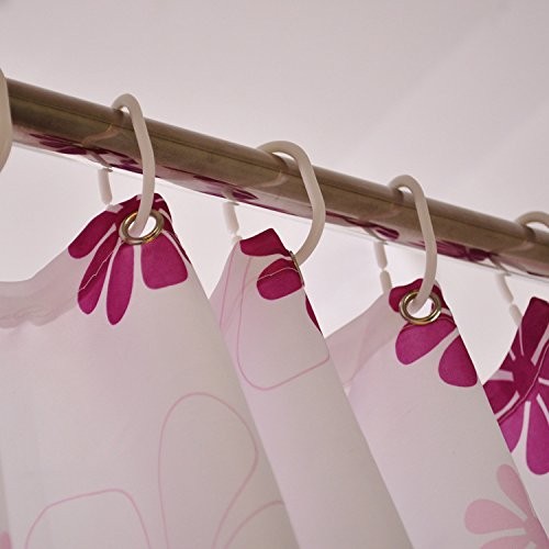 o flower. lovely shower curtain unit bath bus room PEVA waterproof mold proofing processing 180cm×180cm stylish pretty . pattern . flower pattern flower curtain 