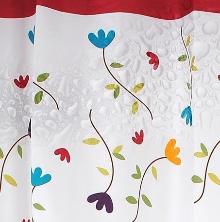  shower curtain flower ( floral print )180cm×180cm