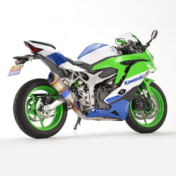 GPスペック チタンフルエキゾースト マフラー チタンドラッグブルー（NINJA ZX-4R SE/NINJA ZX-4RR KRT EDITION/40th ANNIVERSARY EDITION ’23-/8BL-ZX400P）GK44-T1SDの商品画像