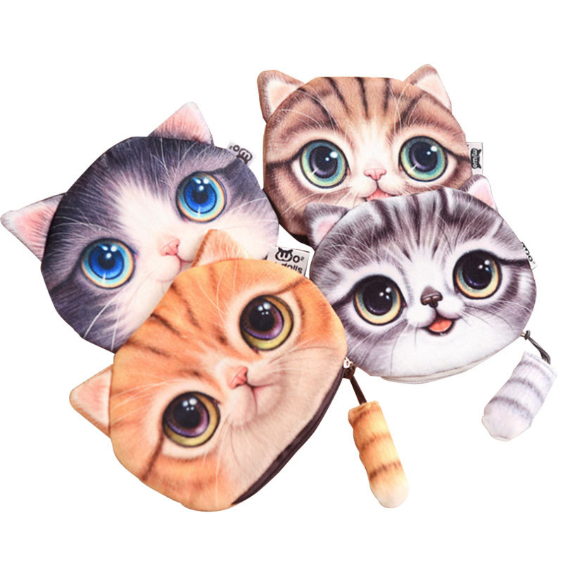 猫柄 コインケース 小銭入れ 小物入れケース ミニポーチ 財布 キャット柄 猫顔 ネコ 嘉年華 通販 Paypayモール