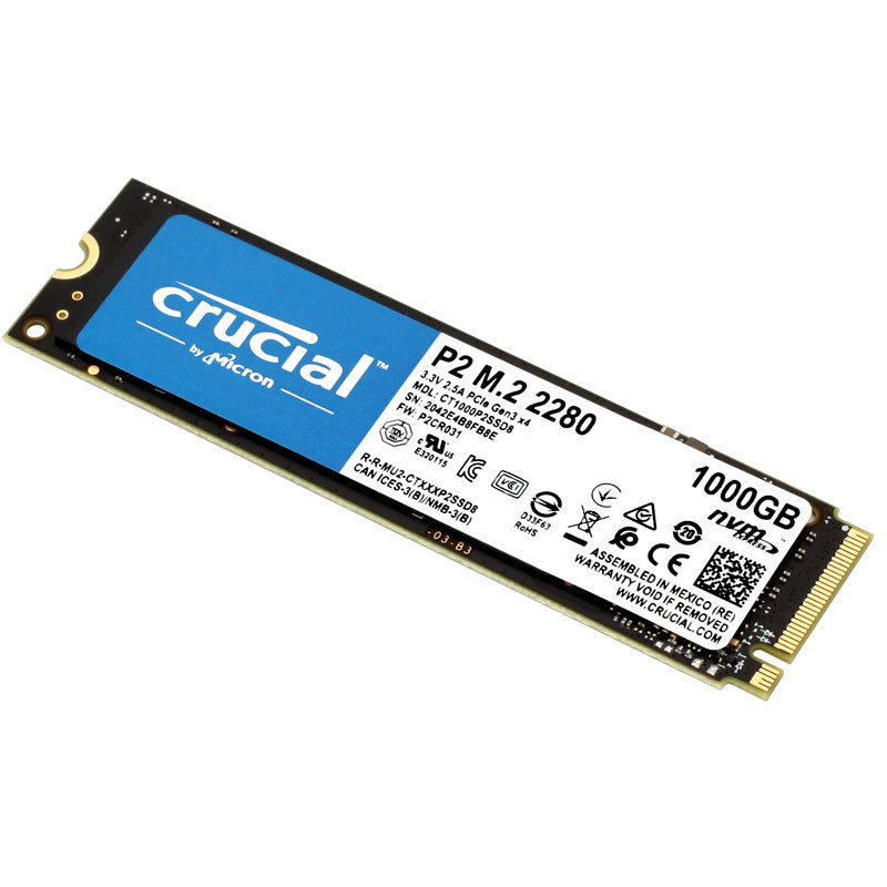 Crucial クルーシャル 1TB NVMe PCIe M.2 SSD P2シリーズ Type2280 CT1000P2SSD8 5年保証・翌日配達  グローバル パッケージ 夏のセール 嘉年華 - 通販 - PayPayモール