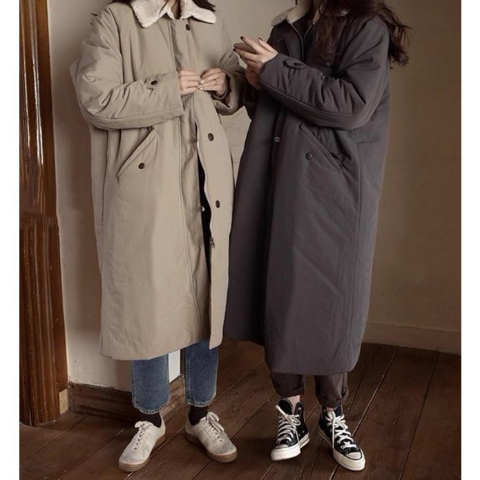  Mod's Coat женский внешний зима женский внешний осень-зима длинное пальто боа воротник капот нет пальто с отложным воротником зима осень защищающий от холода Корея casual 