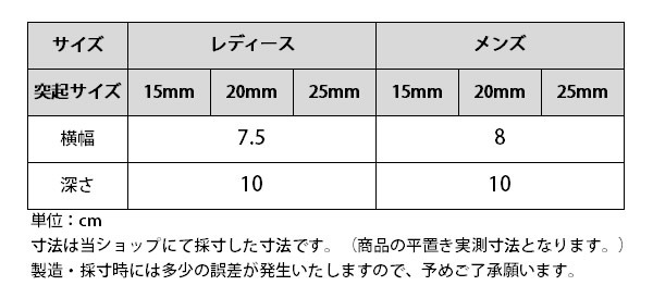 サイズ表